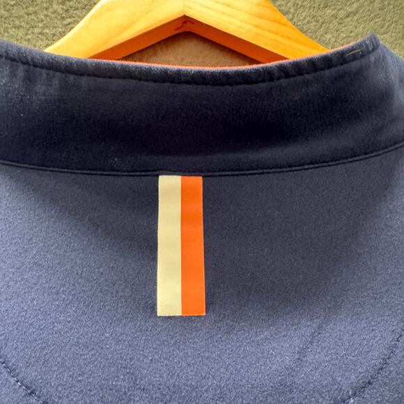 Rhoback 1/4 Zip Mens 3XL Blue Q-Zip Pullover Golf Activewear Pink Collar - Picture 5 of 8